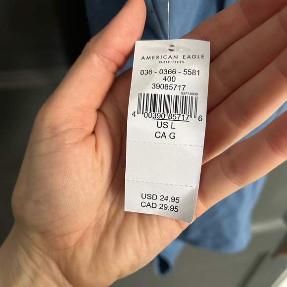 AE open crisscross lace-up back high neck bodysuit - Picture 6 of 7